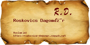 Roskovics Dagomér névjegykártya